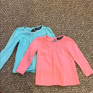 Two-pack Girls Long Sleeve Tees